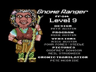 Gnome Ranger title screen for Commodore 64